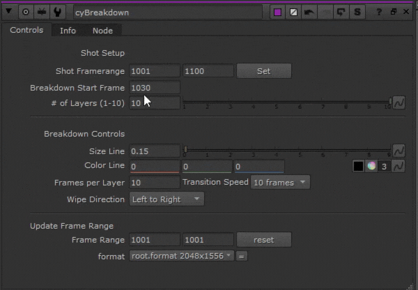 CY Breakdown — Nuke setup
